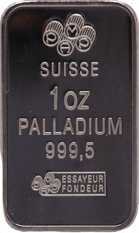 1 OZ Palladium PAMP Suisse Bar for Sale in Canada